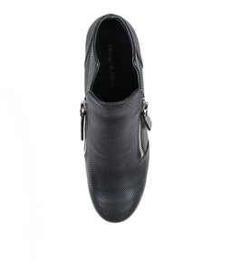 GISELE NAVY METALLIC LEATHER