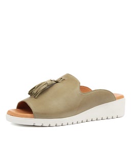 MAYSON KHAKI WHITE SOLE LEATHER