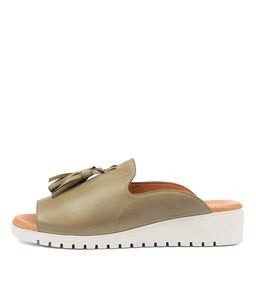 MAYSON KHAKI WHITE SOLE LEATHER
