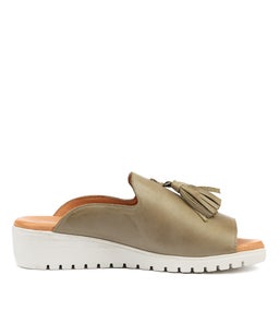 MAYSON KHAKI WHITE SOLE LEATHER