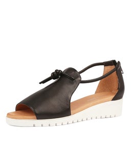 MELVIN BLACK WHITE SOLE LEATHER