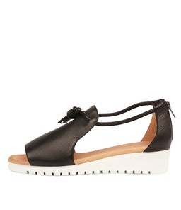 MELVIN BLACK WHITE SOLE LEATHER