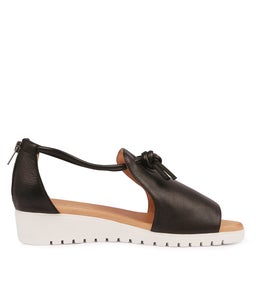 MELVIN BLACK WHITE SOLE LEATHER