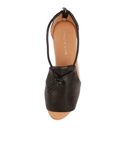 MELVIN BLACK WHITE SOLE LEATHER