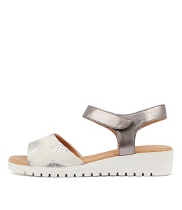 MULTON GREY MULTI PEWTER LEATHER
