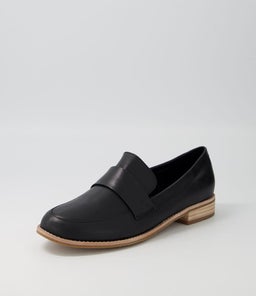 ALMON BLACK LEATHER