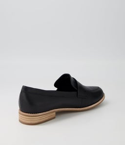 ALMON BLACK LEATHER