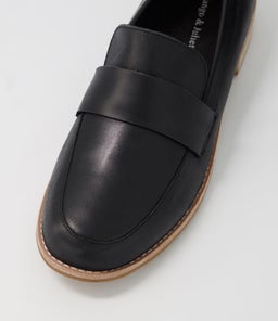 ALMON BLACK LEATHER