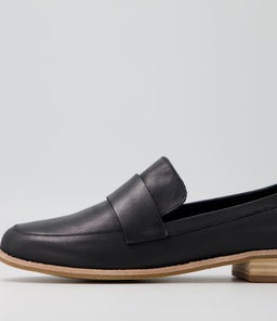 ALMON BLACK LEATHER