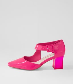 HAPPIE DJ HOT PINK PATENT LEATHER
