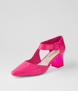 HAPPIE DJ HOT PINK PATENT LEATHER