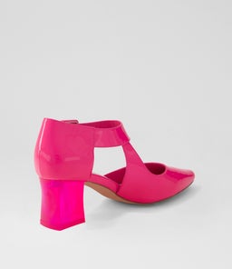 HAPPIE DJ HOT PINK PATENT LEATHER