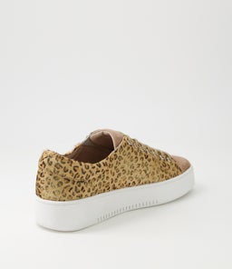 LAILA DJ CAMEL CAMEL&GOLD WHITE SOLE SUEDE PONY