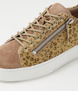 LAILA DJ CAMEL CAMEL&GOLD WHITE SOLE SUEDE PONY