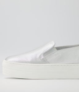 SINA DJ SILVER WHITE SOLE LEATHER