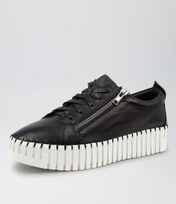 BUMP DJ BLACK WHITE SOLE LEATHER