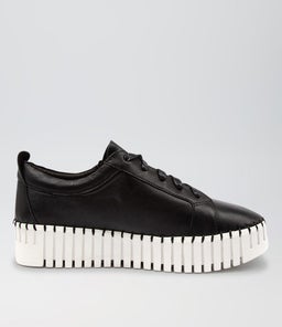BUMP DJ BLACK WHITE SOLE LEATHER