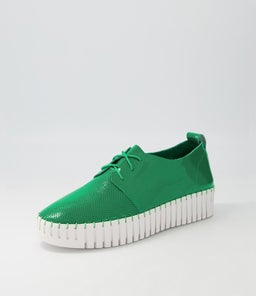 BATU DJ EMERALD WHITE SOLE PATENT LEATHER