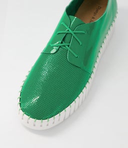 BATU DJ EMERALD WHITE SOLE PATENT LEATHER