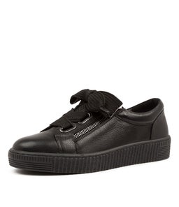 TINSTA DJ BLACK BLACK SOLE LEATHER