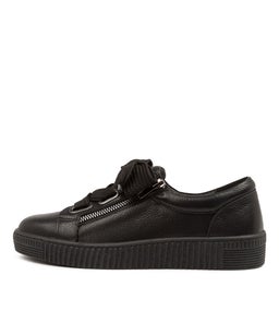 TINSTA DJ BLACK BLACK SOLE LEATHER