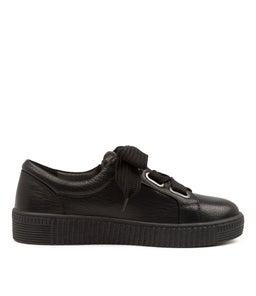TINSTA DJ BLACK BLACK SOLE LEATHER