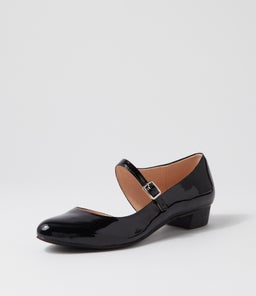 EDNA DJ BLACK BLACK HEEL PATENT LEATHER