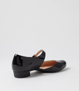 EDNA DJ BLACK BLACK HEEL PATENT LEATHER