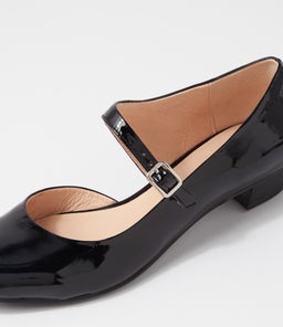 EDNA DJ BLACK BLACK HEEL PATENT LEATHER