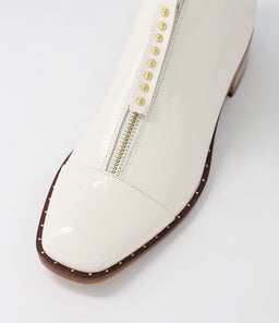 FRIDAYS DJ IVORY PATENT LEATHER