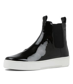 LUCERO DJ BLACK WHITE SOLE PATENT LEATHER