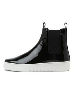 LUCERO DJ BLACK WHITE SOLE PATENT LEATHER