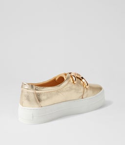 SANDOS DJ GOLD WHITE SOLE LEATHER