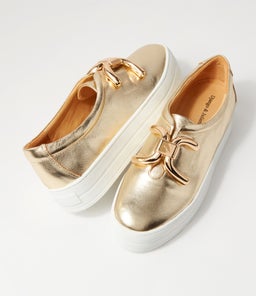 SANDOS DJ GOLD WHITE SOLE LEATHER