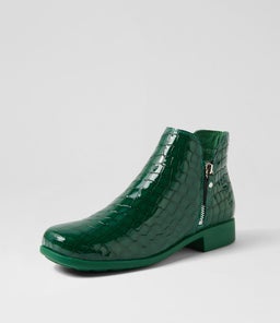 ISSIA DJ EMERALD CROC LEATHER