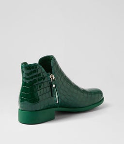 ISSIA DJ EMERALD CROC LEATHER