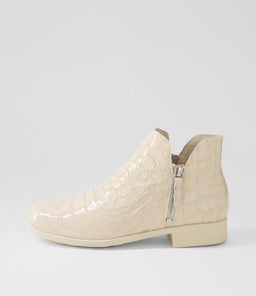 ISSIA DJ NOUGAT CROC LEATHER