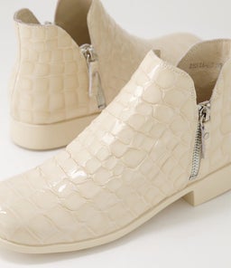 ISSIA DJ NOUGAT CROC LEATHER