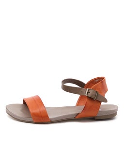 JINNIT ORANGE TAUPE LEATHER