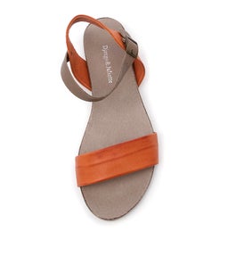 JINNIT ORANGE TAUPE LEATHER