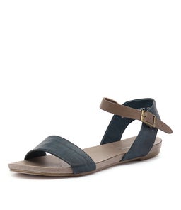 JINNIT NAVY TAUPE LEATHER
