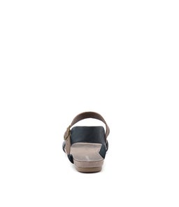 JINNIT NAVY TAUPE LEATHER