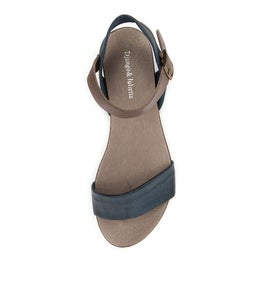 JINNIT NAVY TAUPE LEATHER