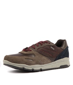 U SANDFORD B ABX A TAUPE DK COFFEE SUEDE NYLON