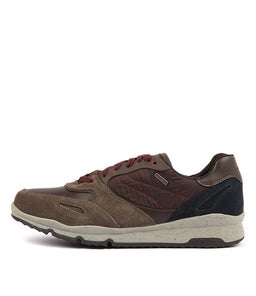 U SANDFORD B ABX A TAUPE DK COFFEE SUEDE NYLON