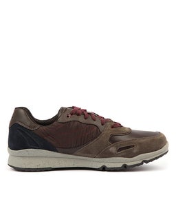 U SANDFORD B ABX A TAUPE DK COFFEE SUEDE NYLON