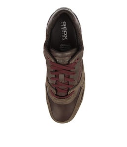 U SANDFORD B ABX A TAUPE DK COFFEE SUEDE NYLON