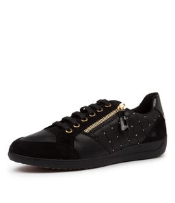 D MYRIA B BLACK BLACK SMOOTH SUEDE