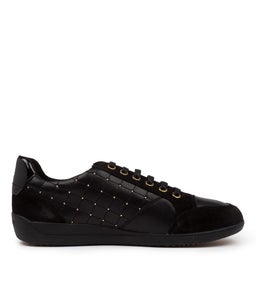 D MYRIA B BLACK BLACK SMOOTH SUEDE