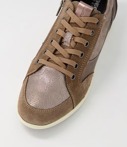 D MYRIA B DK BEIGE SUEDE LEATHER